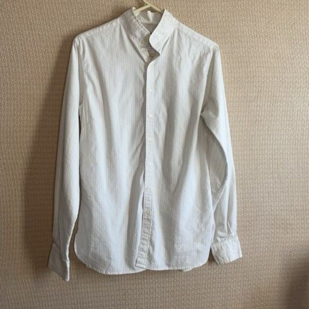 Ariat White Striped Fitted Button Up Cowgirl Western Shirt Women Size 36/M